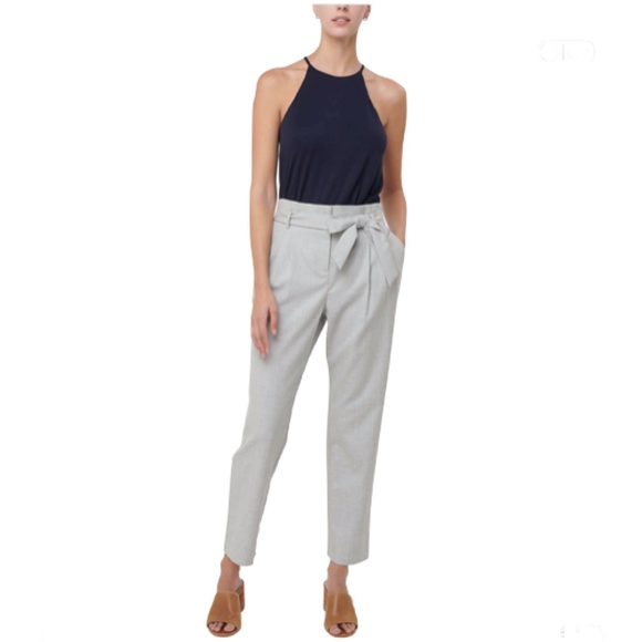 LOFT Pants - Loft Textured High Waist Tapered Slim Ankle Pants